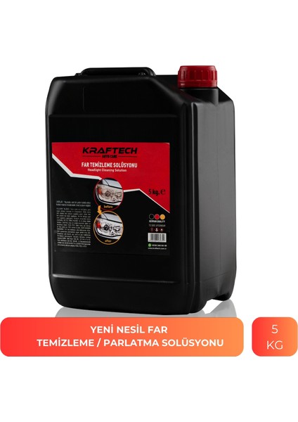 Yeni Nesil Buharlı Far Temizleme Sıvısı Far Parlama Solüsyonu Kloroform 5 kg
