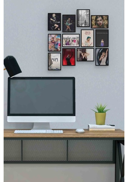 Taylor Swift 12 Parça Mdf (Ahşap) Tablo Ofis Boyu