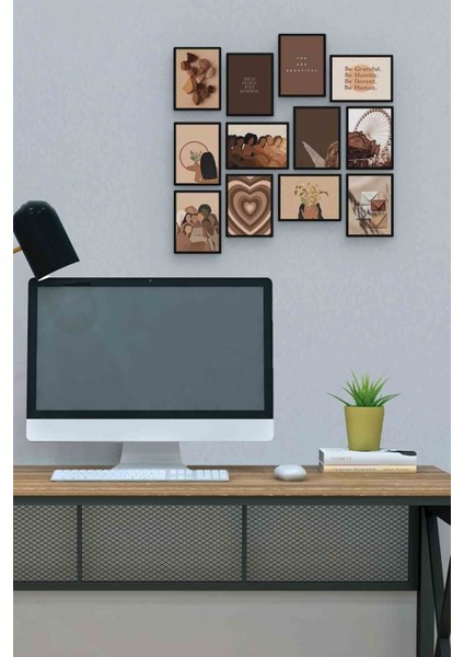Girls 12 Parça Mdf (Ahşap) Tablo Ofis Boyu