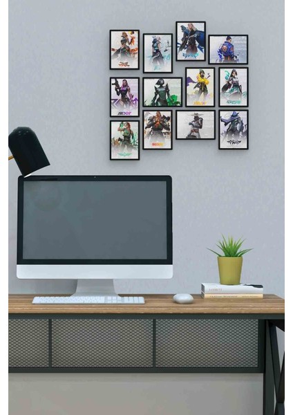 Pc Game 12 Parça Mdf (Ahşap) Tablo Ofis Boyu
