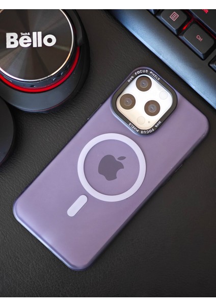 Apple iPhone 16 Pro Max Kılıf Magsafe Uyumlu Kamera Çıkıntılı Darbe Emici Mat Lüx Kapak Tb-04