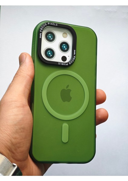 Apple iPhone 16 Pro Max Kılıf Magsafe Uyumlu Kamera Çıkıntılı Darbe Emici Mat Lüx Kapak Tb-04