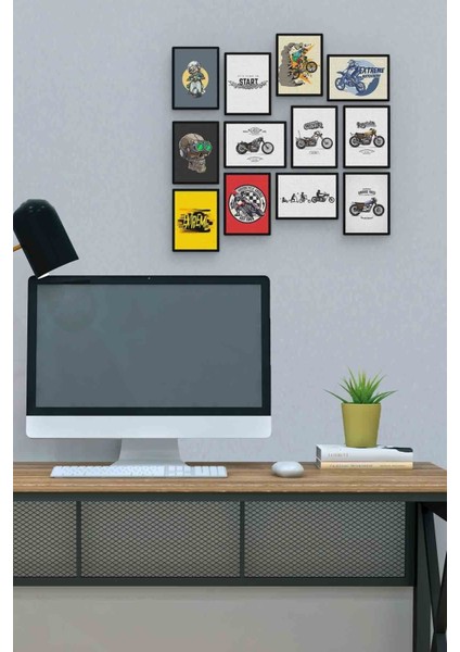 Motor 12 Parça Mdf (Ahşap) Tablo Ofis Boyu