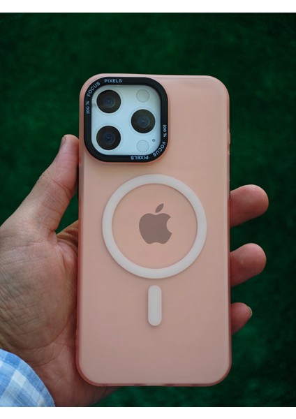 Apple iPhone 16 Pro Max Kılıf Magsafe Uyumlu Kamera Çıkıntılı Darbe Emici Mat Lüx Kapak Tb-04