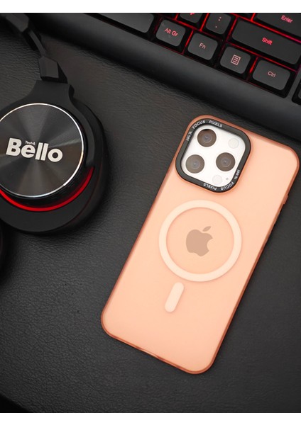 Apple iPhone 16 Pro Max Kılıf Magsafe Uyumlu Kamera Çıkıntılı Darbe Emici Mat Lüx Kapak Tb-04