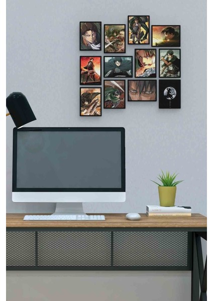 Levi Ackerman 12 Parça Mdf (Ahşap) Tablo Ofis Boyu