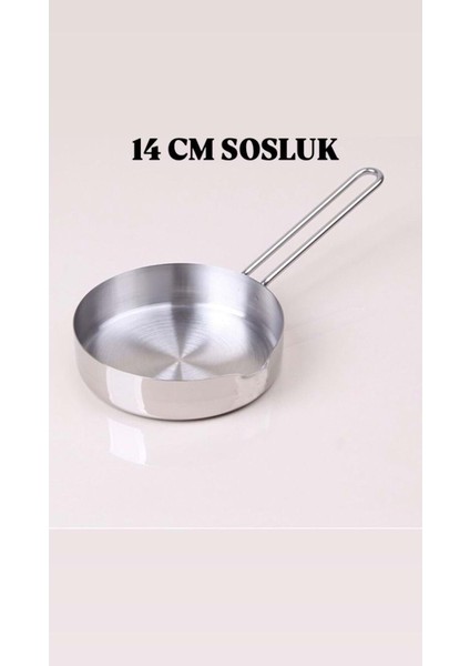 3 Lü Paslanmaz Çelik Sos Tavası Tabansız modelleri
