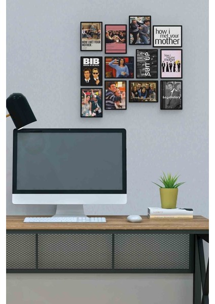 How I Met Your Mother 12 Parça Mdf (Ahşap) Tablo Ofis Boyu