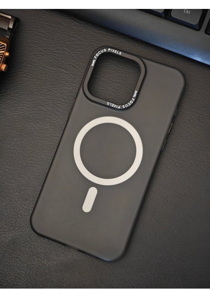 Apple iPhone 16 Pro Max Kılıf Magsafe Uyumlu Kamera Çıkıntılı Darbe Emici Mat Lüx Kapak Tb-04
