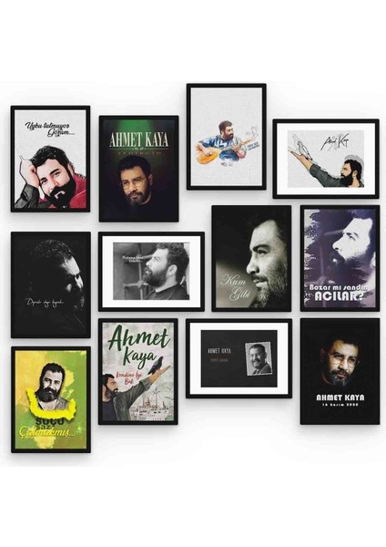 Ahmet Kaya 12 Parça Mdf (Ahşap) Tablo Ofis Boyu