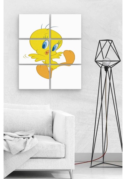 Tweety BLL2735 6 Parça Ahşap Mdf Tablo NHL7232