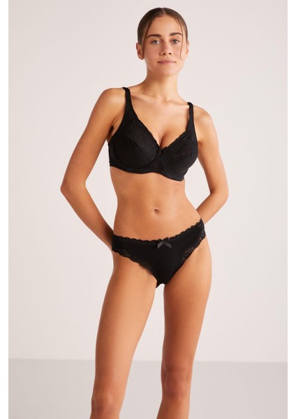 Rosenna Siyah Balenli Telli Toparlayıcı Sütyen modelleri
