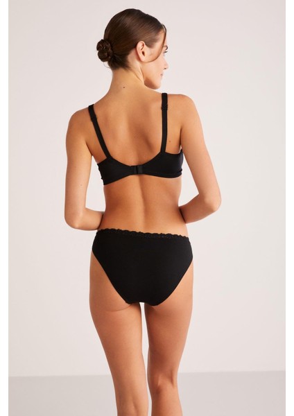 Rosenna Siyah Balenli Telli Toparlayıcı Sütyen fırsatları