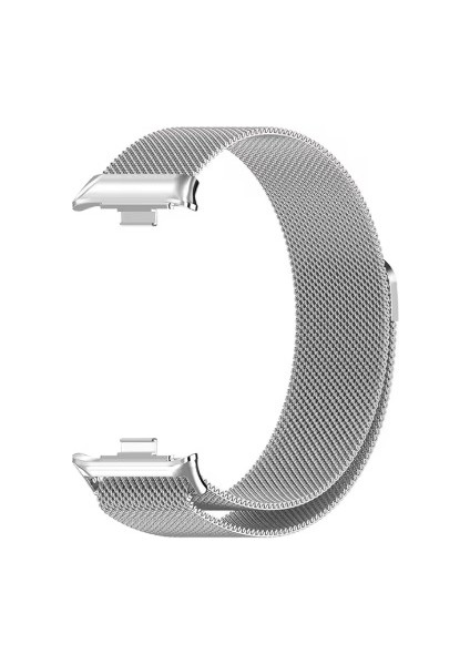 Xiaomi Smart Band 9 Pro / 8 Pro Uyumlu Manyetik Mıknatıslı Hasır Metal Kordon Milanese