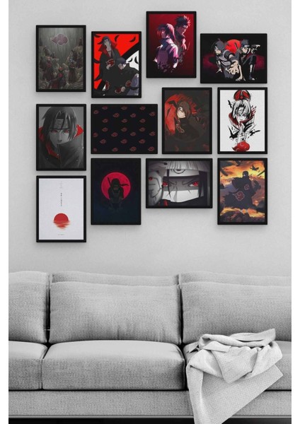 Naruto Itachi 12 Parça Ahşap Mdf Tablo ZLLTB213