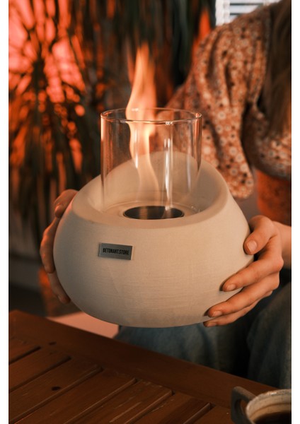 ( Etna ) Ateş Çukuru Masa Üstü Şömine 500ML Bioethanol Yakıt Hediye