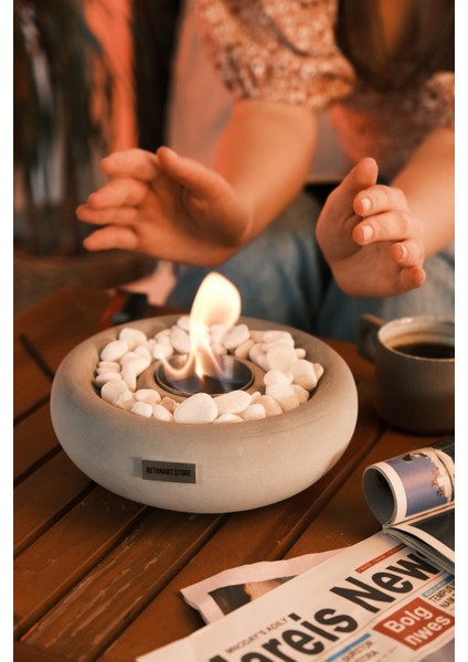 Masa Üstü Şömine ( Lots ) Ateş Çukuru 500ML Bioethanol Şömine Yakıtı Hediye Minimalist Tasarım fiyatları