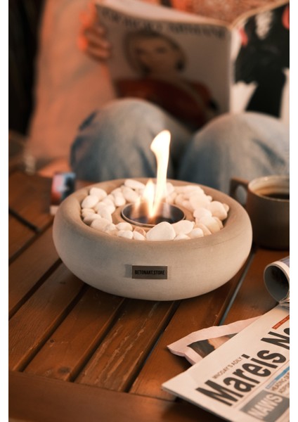 Masa Üstü Şömine ( Lots ) Ateş Çukuru 500ML Bioethanol Şömine Yakıtı Hediye Minimalist Tasarım modelleri