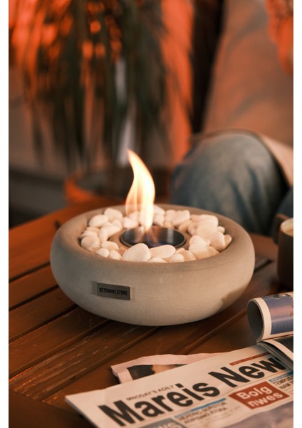 Masa Üstü Şömine ( Lots ) Ateş Çukuru 500ML Bioethanol Şömine Yakıtı Hediye Minimalist Tasarım fırsatları
