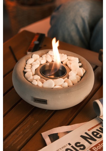 Masa Üstü Şömine ( Lots ) Ateş Çukuru 500ML Bioethanol Şömine Yakıtı Hediye Minimalist Tasarım indirimleri