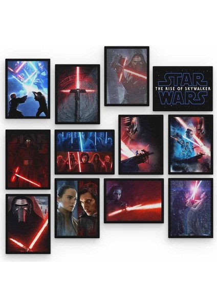 Star Wars 12 Parça Ahşap Mdf Tablo ZLLTB337 fiyatları