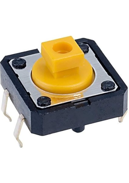 4 Pin Push-Buton 12X12X7,3 Kare Tuş (10ADET) Standart