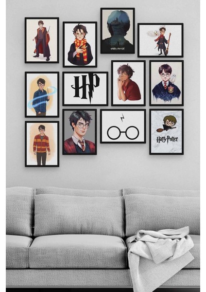 Harry Potter 12 Parça Ahşap Mdf Tablo ZLLTB248