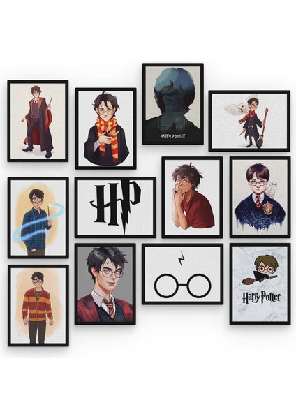 Harry Potter 12 Parça Ahşap Mdf Tablo ZLLTB248
