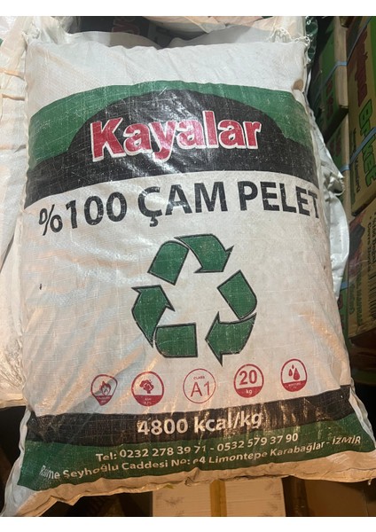 #20KG Doğal Çam Peleti Doğal Çam Pelet Yakıtı Kedi Kumu Çam