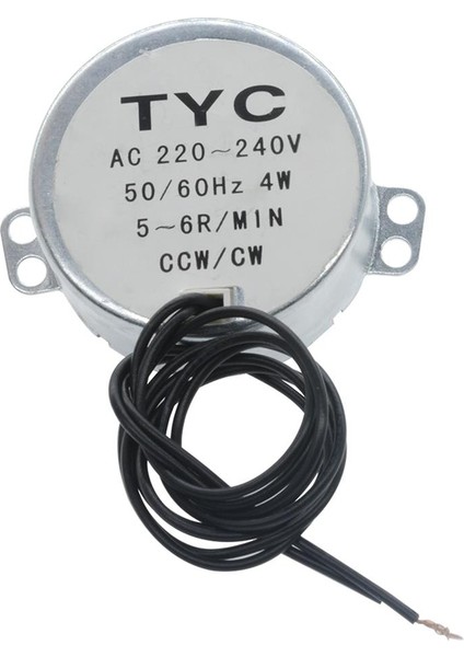 Ac Senkron Motor Tyc-50 Ac 220V 4W 15-18 Rpm Cw-Ccw