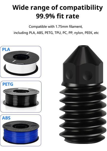 Bambu Lab A1-A1 Mini Sertleştirilmiş Çelik Nozzle 500°C(0.2MM)