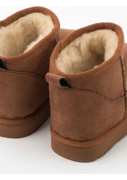 Ecemnur Süet Içi Kürklü Mini Boy Bilekte Kısa Kadın Bot fırsatları