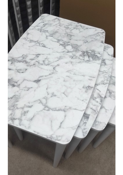 4'lü Mdf Lam Zigon Sehpa Takımı modelleri