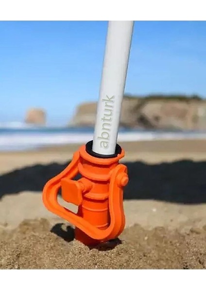 Plaj Şemsiyesi Sabitlemek Için Dik Tutucu Kum ve Toprak Vidası Şemsiye Dikici Vidalı Şemsiye Kazığı