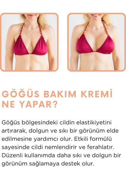 Göğüs Toparlayıcı ve C Vitamini ile Zenginleştirilmiş Bakım Kremi 50 ml ve Serum 30 ml