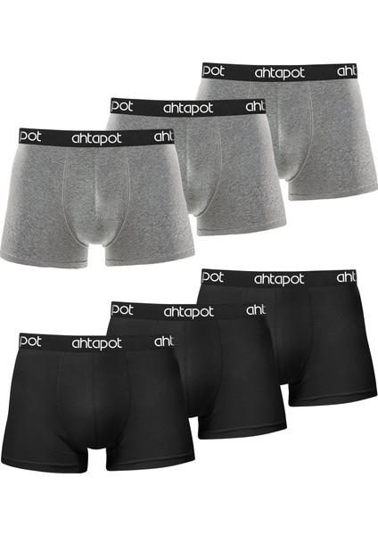 6'lı Kutu Likralı Premium Erkek Boxer Mattia