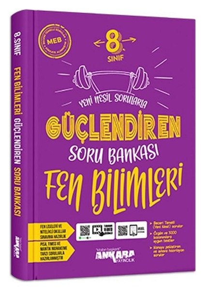 Yeni Müf. Ankara Yayınları 8. Sınıf Paragraf Matematik Fen Biliml modelleri