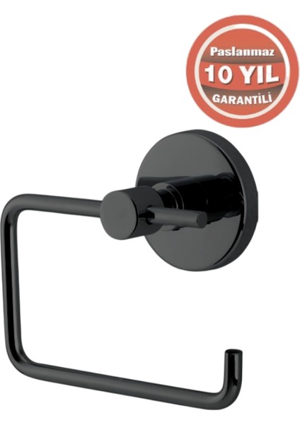 Paslanmaz Pirinç Flora Açık Kağıtlık Mat Siyah