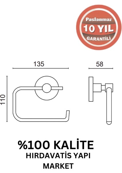 Paslanmaz Pirinç Flora Açık Kağıtlık Mat Siyah fiyatları