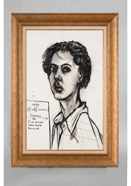 Altın Çerçeveli Paspartulu Tablo CV375