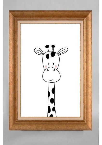 Altın Çerçeveli Paspartulu Tablo CV605