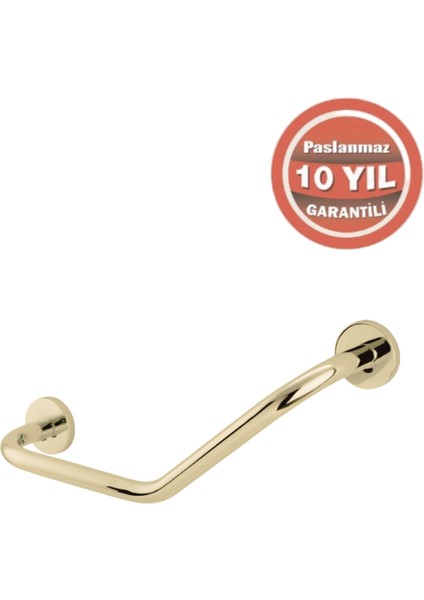 Paslanmaz Pirinç Flora Küvet Tutamağı 40CM Altın Sarı Gold