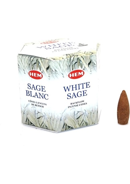 White Sage Aromalı Geri Akış Tütsü ( Backflow )