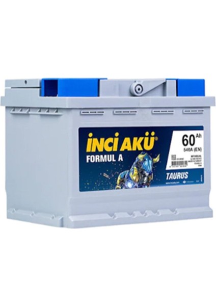 Inci Akü 12 Volt 60 Amper Akü- 12V 60 Ah 540 En Akü