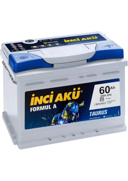 12V 60 Amper Inci Akü