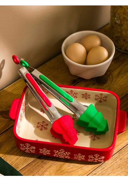 Baskılı Yılbaşı Temalı Maşa Seti 2'li