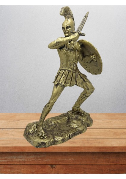 Hector Biblo 25 cm Mitolojik Kahraman Heykel Dekor Hediyelik Eşya