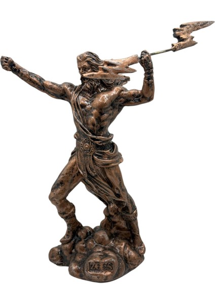 Zeus Biblo 20 cm Mitolojik Kahraman Heykel Dekor Hediyelik Eşya