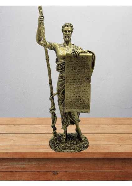 Hipokrat Biblo 25 cm Heykel Dekor Hediyelik Eşya