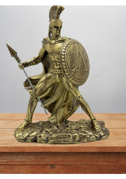 Leonidas Biblo 20 cm Mitolojik Kahraman Heykel Dekor Hediyelik Eşya